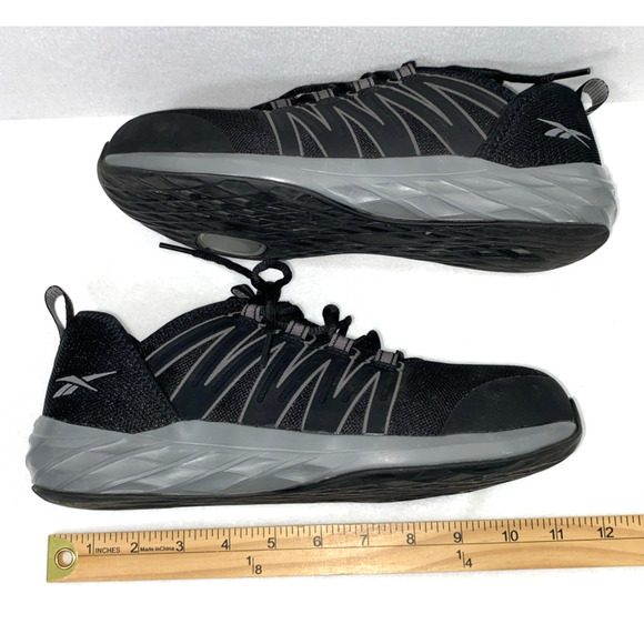 Reebok Astroride Work Shoes Mens Black 8 M Steel Toe Low Top Sneaker Safety‎ main image 10
